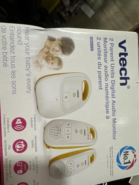 VTech Safe and Sound Audio Baby Monitor with 2