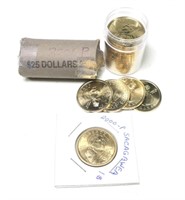 46- Sacagawea dollars, mixed dates