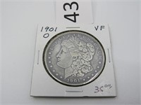 1901-O Silver Morgan Dollar  ***Tax Exempt***