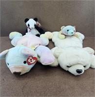 TY Bear Pillow Pals & Beanie Babies