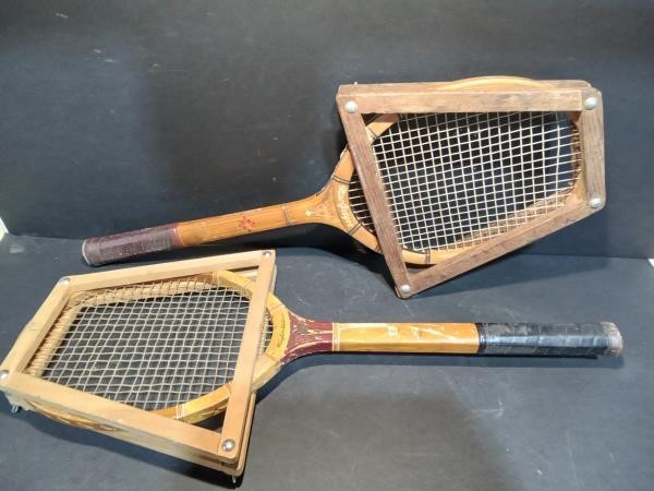 2 Vintage Tennis Rackets