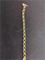 Ladies 14k Gold Bracelet 2.9 Dwt 7.5 In Long