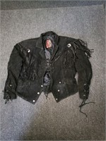 Vtg GIII leather jacket, adult Medium