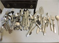 Selection of stainless steel flatware