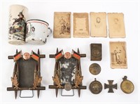 WWI IMPERIAL GERMAN TRENCH ART / PHOTOS & CUP LOT