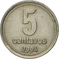 Argentina 5 centavos, 1994