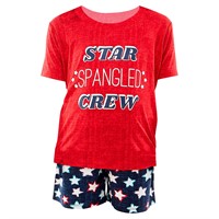 2X M Star Spangled Family Sleep PJ Set Kids AZ28