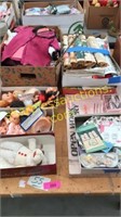 Doll parts, calendars, doll clothes, miscellaneous