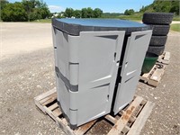Rubbermaid outdoor storage cabinet; 36" W x 19"