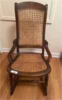Vintage Bent Wood Cain  Rocking Chair 37x20