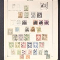 Poland Stamps on Scott pages 1918-1950s, Used and