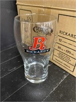 NEW RICKARDS RED PINT GLASS