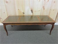 Leatherete Top Coffee Table