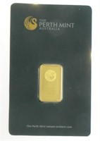 5 Gram Perth Mint .999 Pure Gold Bar