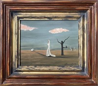 Oil on board framed ,Gertrude Abercrombie