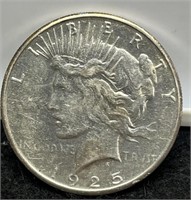 1925-S Peace Silver Dollar XF In Capsule
