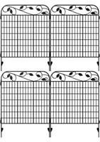 Amagabeli Metal Garden Fence Border