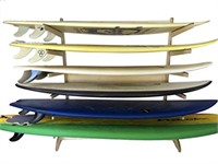 6-Level Freestanding Surf Rack | Storage for: