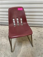 Vintage school, child’s chair
Burgundy