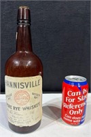 Old Hannisville Whiskey Bottle  - Empty