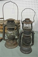 Pair of Rustic Barn Lanterns