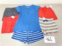 New Kids Primary Shorts and Shirt - Size 4-5