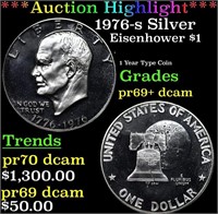 Proof ***Auction Highlight*** 1976-s Silver Eisenh