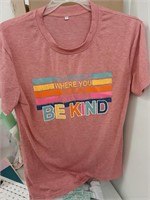 Size Small Be Kind Rainbow T Shirt for Women