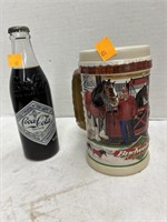 Budweiser Stein & Vntg Coca-Cola