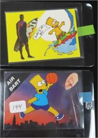 TWO (2) Simpsons Promo Cards, Air Bart and