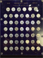 1946-1964 Silver Roosevelt Dimes, (48 coins)