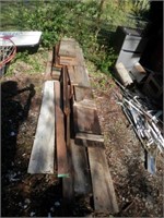 outside-stack of boards/lumber
