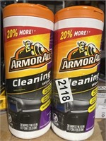 2 ARMORALL CLEANING WIPES