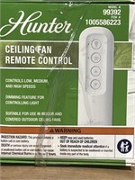 HUNTER CEILING FAN REMOTE CONTROL