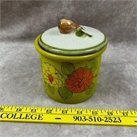 Vintage Ceramic Floral Canister