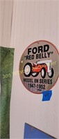 Ford red belly metal sign