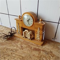 Fireplace Clock Electric