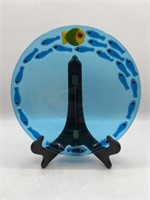 FUSED GLASS FISH PLATE