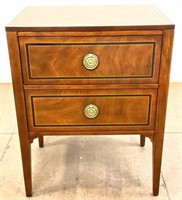 Modern History 2-drawer Nightstand / End Cabinet