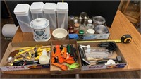 Kitchen: storage , Jay canister, utensils,