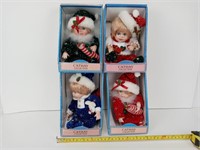 Cathay Collection Porcelain Christmas Dolls