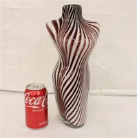 Manequin Style Art Glass Vase
