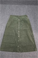 Vintage Karen Scott Corduroy Skirt Size 14