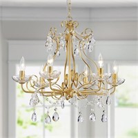 WUZUPS Crystal Candle Chandelier Pendant