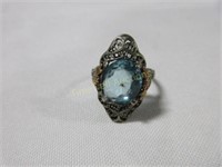 Old antique sterling silver ring