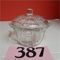 LIDDED CANDY DISH 6 IN