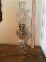 Oil lamp - hand painted
