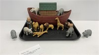 Noah’s ark made out of resin with all but 1