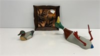 D. Pasquale 6/94 Duck decoy wall decor, ceramic