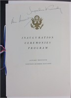 John F. Kennedy, Jacqueline Kennedy Signed Program